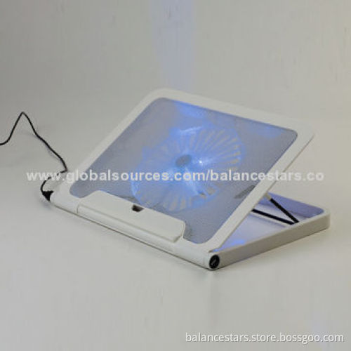 New Laptop Cooling Pad, With 160mm Fan Blue LED Light, Height AdjustableNew